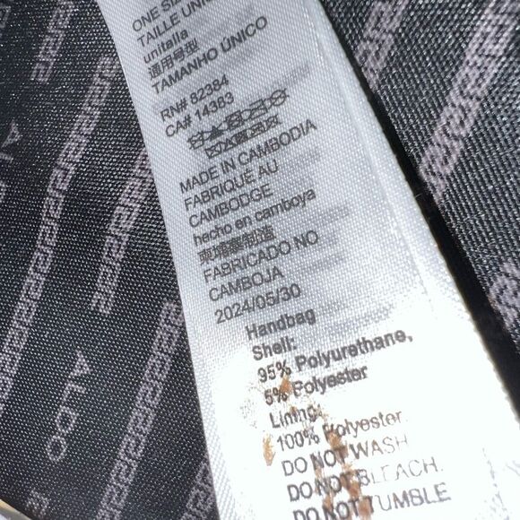 ALDO Dallamaraen Women’s‎ Top Handle Crossbody New Without Tags Black Tan Cream - Picture 6 of 14